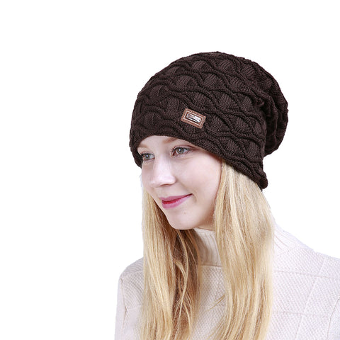 Image of Cable Knit Skullies Cap Beanie - Itopfox