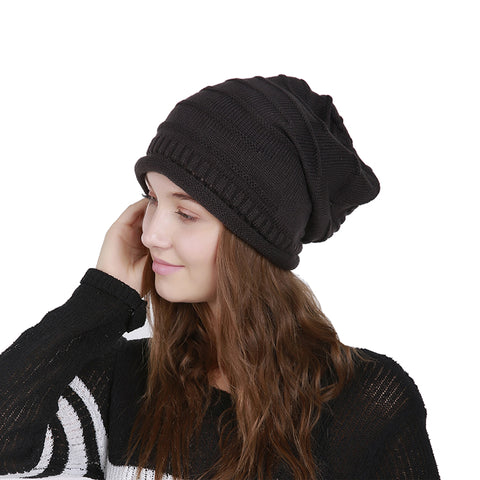 Image of Chunky Knit Skully Beanie Hat - Itopfox