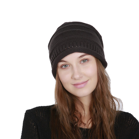 Image of Chunky Knit Skully Beanie Hat - Itopfox