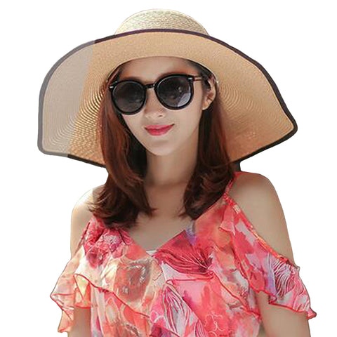 Image of Big Brim Bowknot Floppy Sunhat - Itopfox