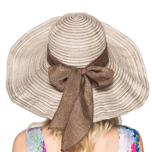 Big Brim Bowknot Floppy Sunhat - Itopfox