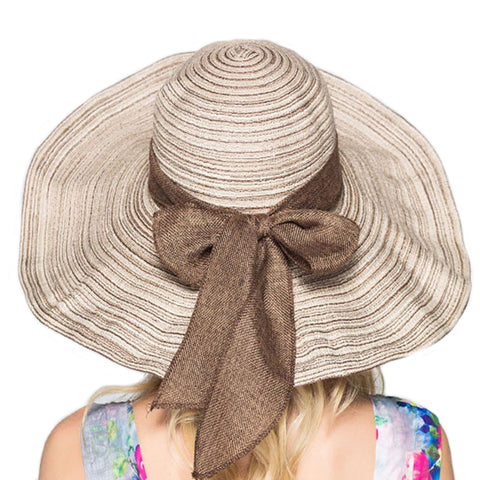 Image of Big Brim Bowknot Floppy Sunhat - Itopfox