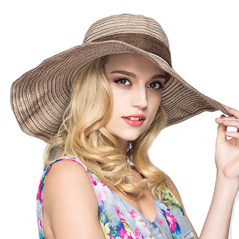 Image of Big Brim Bowknot Floppy Sunhat - Itopfox