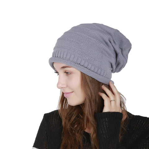 Image of Chunky Knit Skully Beanie Hat - Itopfox