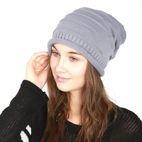 Image of Chunky Knit Skully Beanie Hat - Itopfox