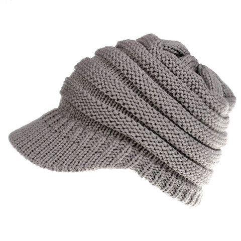 Cable Knit Chunky Skully Beanie Hat - Itopfox