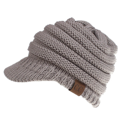 Image of Chunky Cable Knit Skullies Beanie (With CC Label) - Itopfox