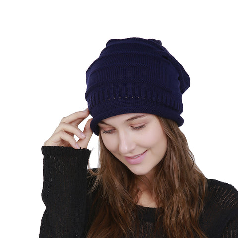 Image of Chunky Knit Skully Beanie Hat - Itopfox