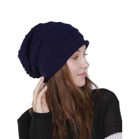 Image of Chunky Knit Skully Beanie Hat - Itopfox