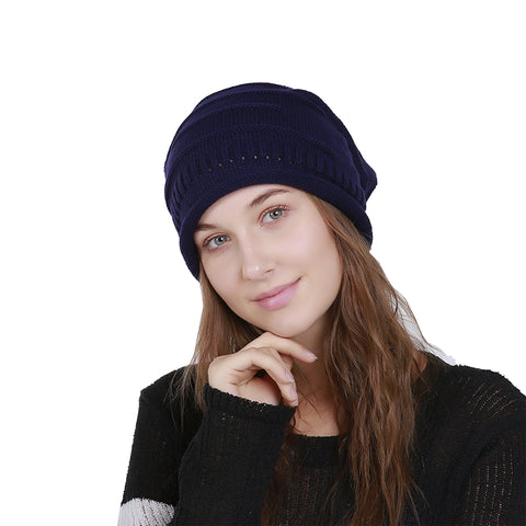 Image of Chunky Knit Skully Beanie Hat - Itopfox