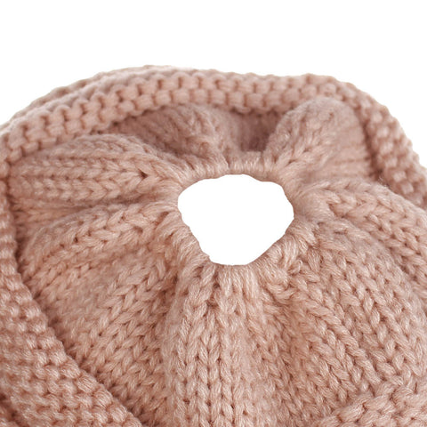 Image of Cable Knit Chunky Skully Beanie Hat - Itopfox