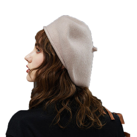 Image of Beret Hat With Starry Pearl - Itopfox