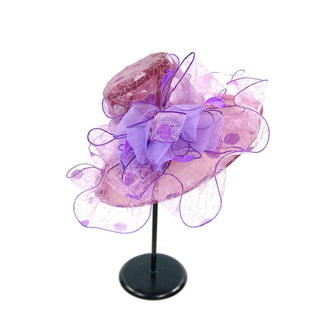 Image of Flower Gauze Kentucky Derby Hat - Itopfox