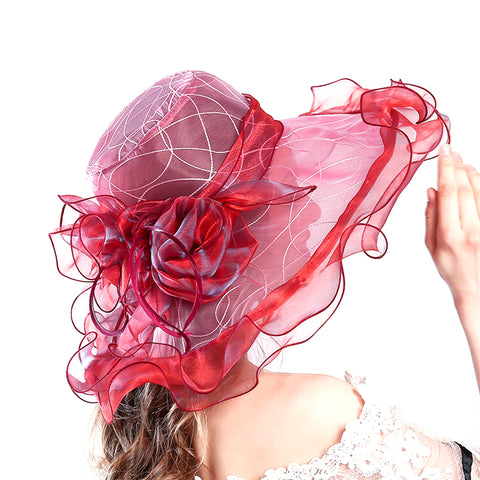 Image of Organza Tea Party Kentucky Derby Hat - Itopfox