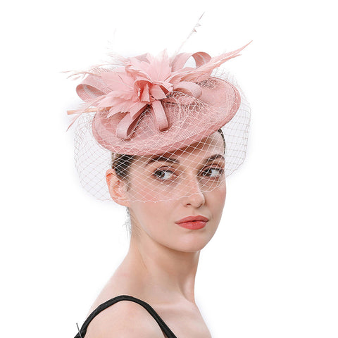 Image of Veil Fascinator Wedding Hat - Itopfox
