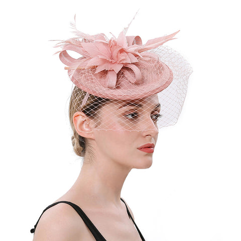 Image of Veil Fascinator Wedding Hat - Itopfox