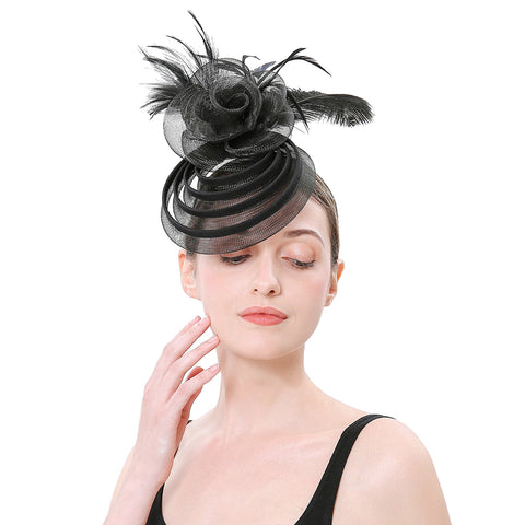Image of Cocktail Fascinators Hair Clip Hat - Itopfox