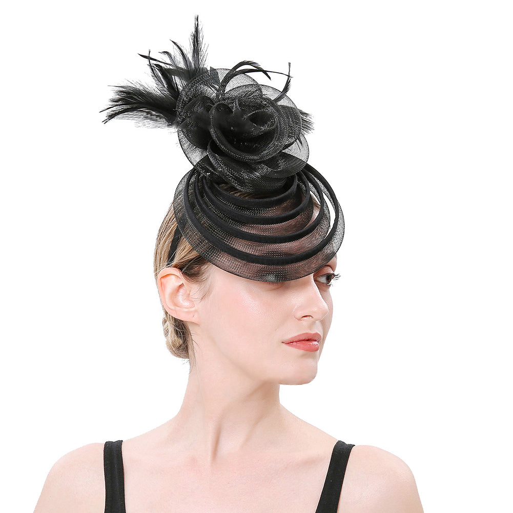 Cocktail Fascinators Hair Clip Hat - Itopfox