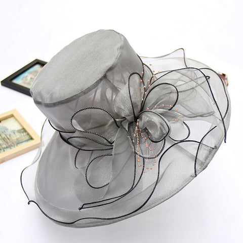 Image of Wide Brim Tea Party Kentucky Derby Hats - Itopfox