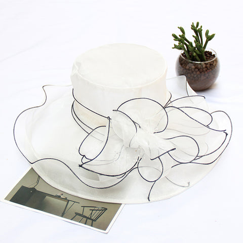 Image of Wide Brim Tea Party Kentucky Derby Hats - Itopfox