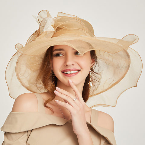 Image of Organza Church Kentucky Derby Hat - Itopfox