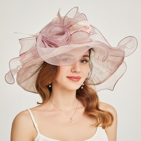 Image of Organza Church Kentucky Derby Hat - Itopfox