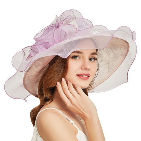 Image of Organza Church Kentucky Derby Hat - Itopfox