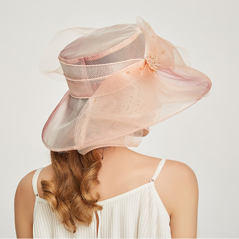 Image of Organza Floppy Kentucky Derby Hat - Itopfox