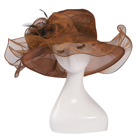 Image of Organza Kentucky Derby Hat Fascinator - Itopfox