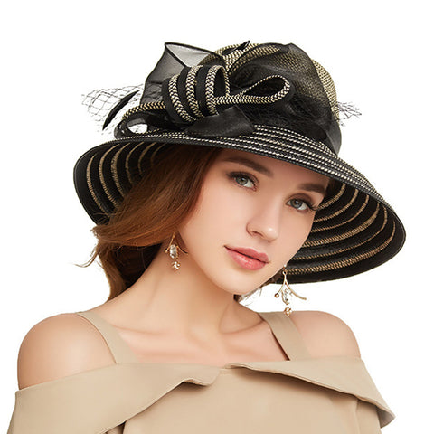 Image of Organza Kentucky Derby Cloche Sunhat - Itopfox