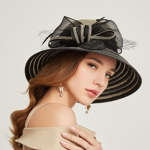 Image of Organza Kentucky Derby Cloche Sunhat - Itopfox