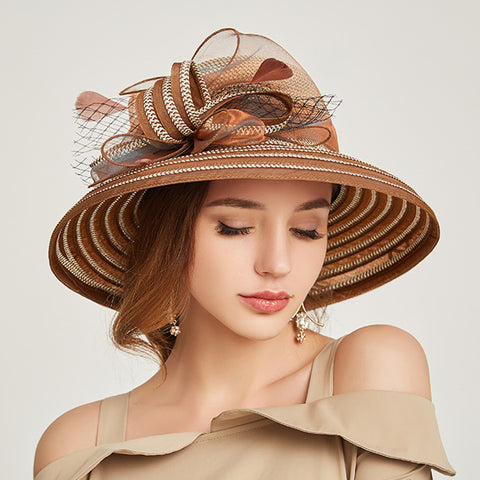 Image of Organza Kentucky Derby Cloche Sunhat - Itopfox