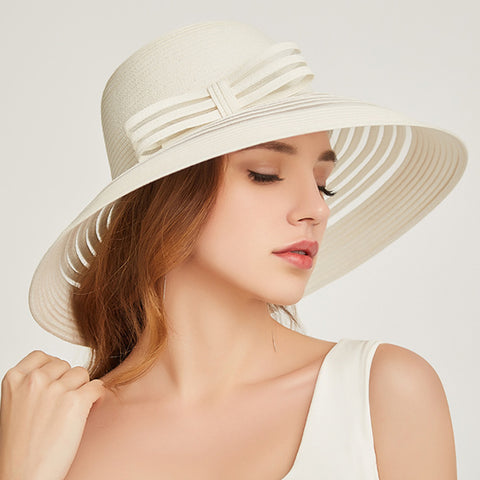 Image of Foldable Floppy Beach Cloche Hat - Itopfox