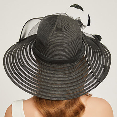 Image of Wide Brim Cloche Sun Hat - Itopfox