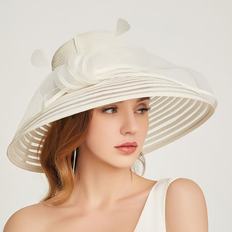 Image of Wide Brim Cloche Sun Hat - Itopfox