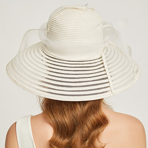 Image of Wide Brim Cloche Sun Hat - Itopfox