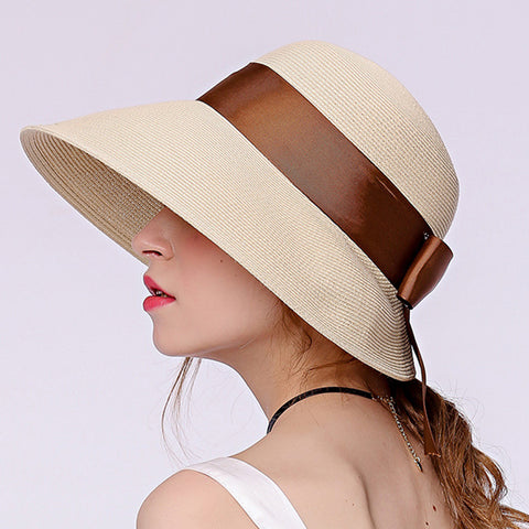 Image of Bowknot Beach Cloche Sun Hat - Itopfox