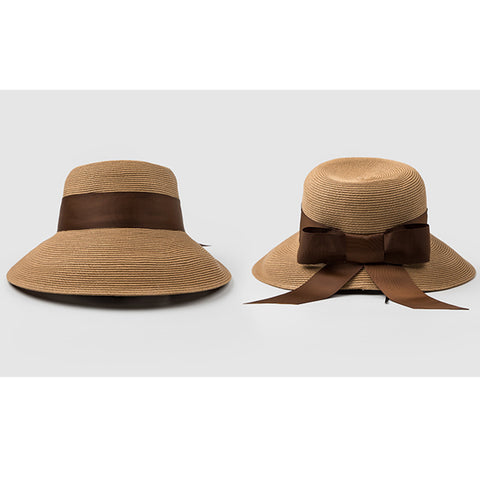 Image of Bowknot Beach Cloche Sun Hat - Itopfox