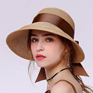 Bowknot Beach Cloche Sun Hat - Itopfox