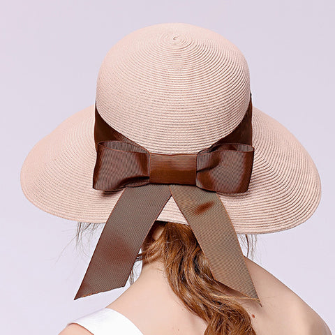 Image of Bowknot Beach Cloche Sun Hat - Itopfox