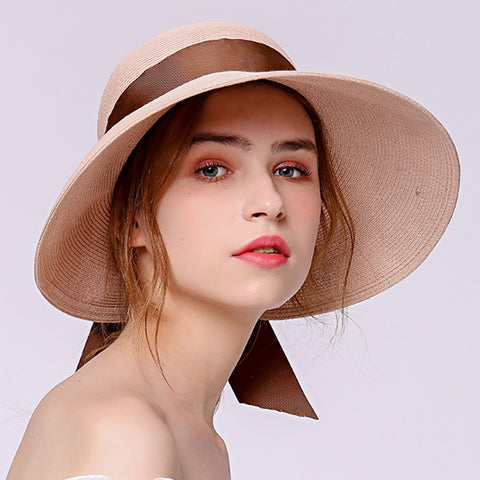 Image of Bowknot Beach Cloche Sun Hat - Itopfox