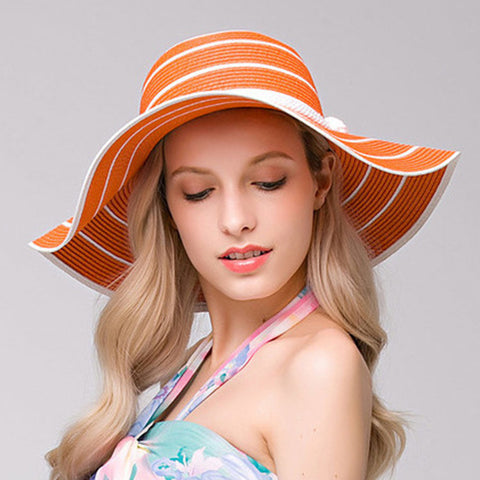 Image of Wide Brim Beach Sun Hat - Itopfox