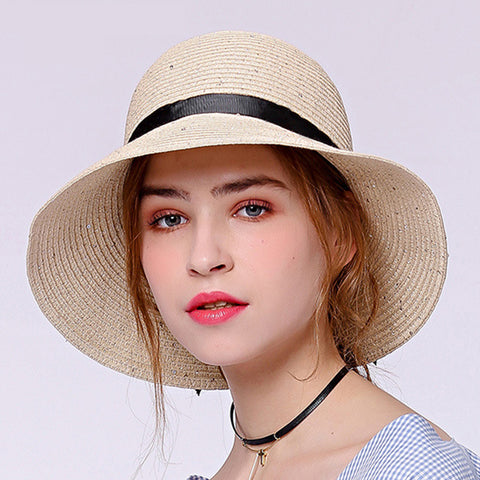 Image of Bowknot Foldable Cloche Sun Hat - Itopfox