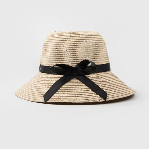 Image of Bowknot Foldable Cloche Sun Hat - Itopfox