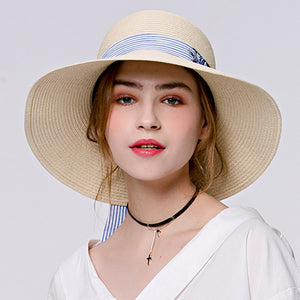 Wide Brim Beach Sun Hat - Itopfox