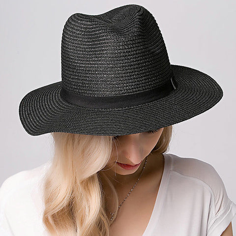 Image of Women's Panama Fedoras Hat - Itopfox