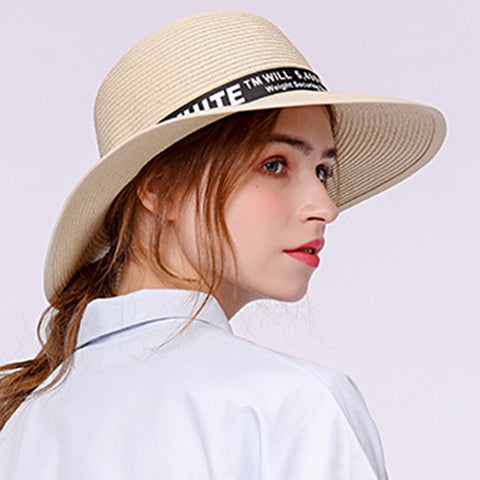 Image of Embroidered Beach Sunhat Fedoras - Itopfox