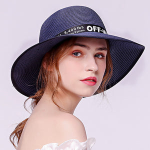 Embroidered Beach Sunhat Fedoras - Itopfox