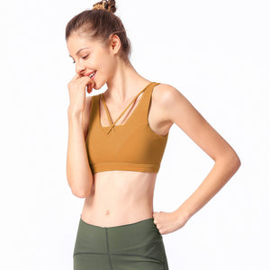 Cross Back High Impact Workout Yoga Bra - Itopfox
