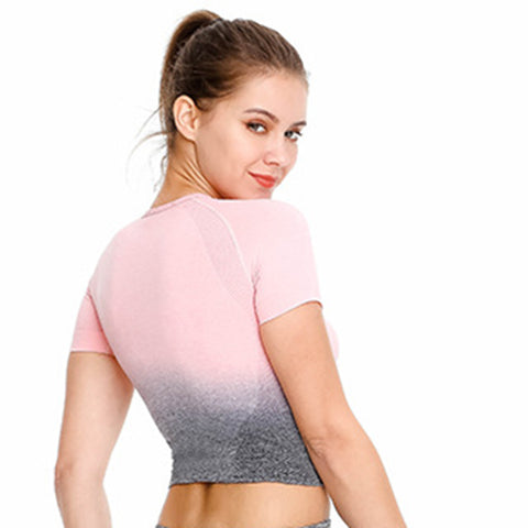 Image of Seamless Shirts For Running Fitness Workout - Itopfox